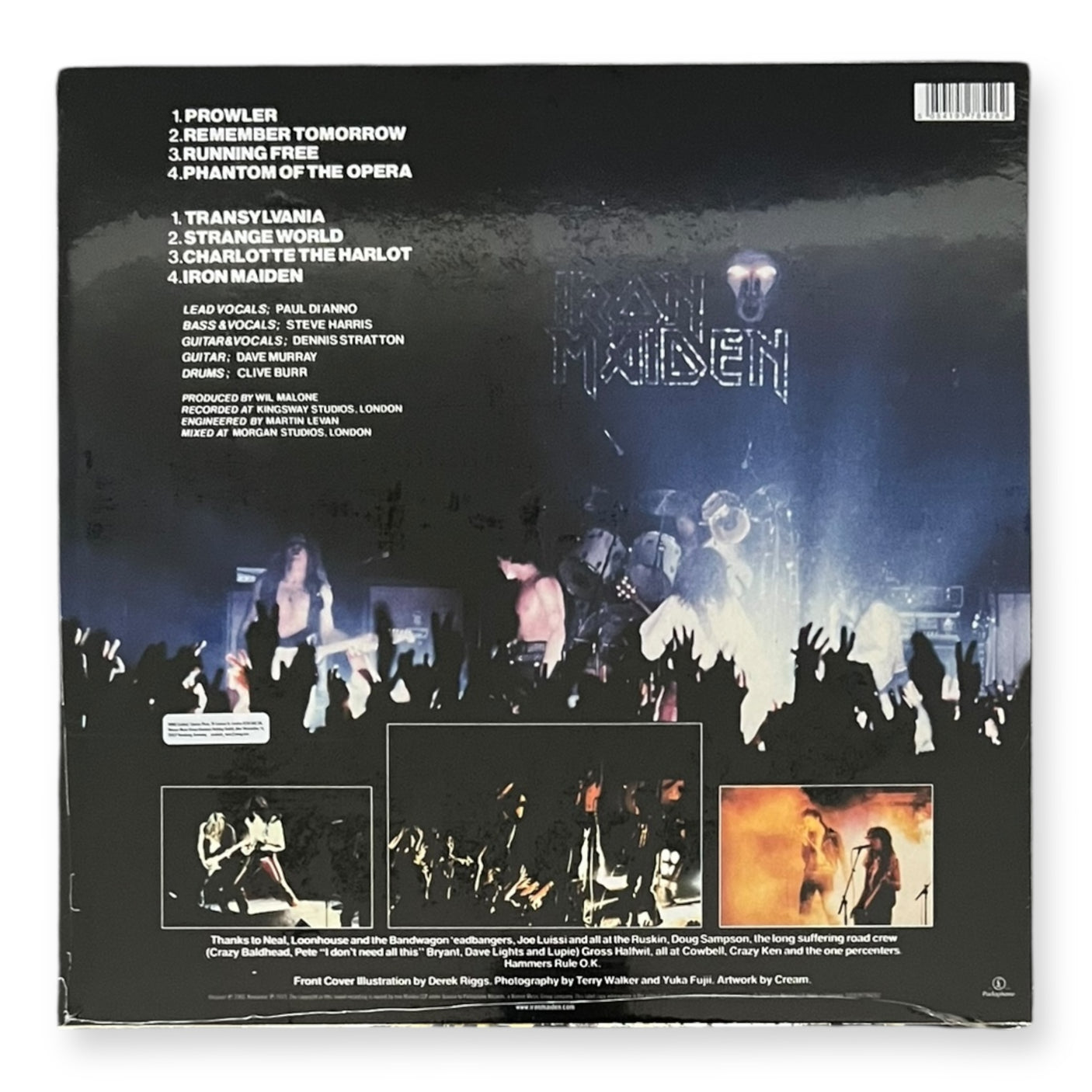 IRON MAIDEN - Iron Maiden (Self Titled) - LP VINYL - REMASTERED - BRAND NEW