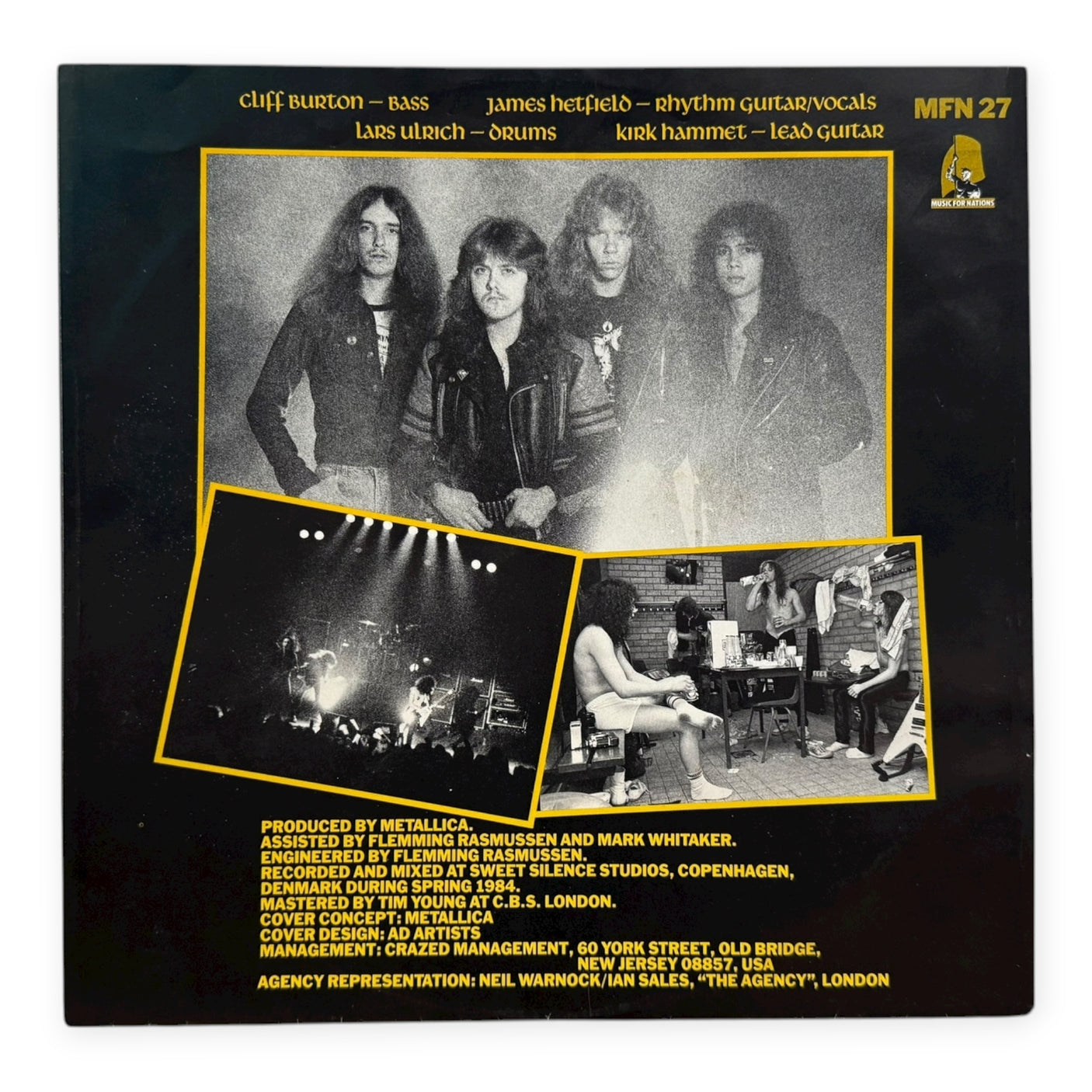 METALLICA - Ride The Lightning | Original 1984 UK Press | Used LP Vinyl Album | VG+/VG+