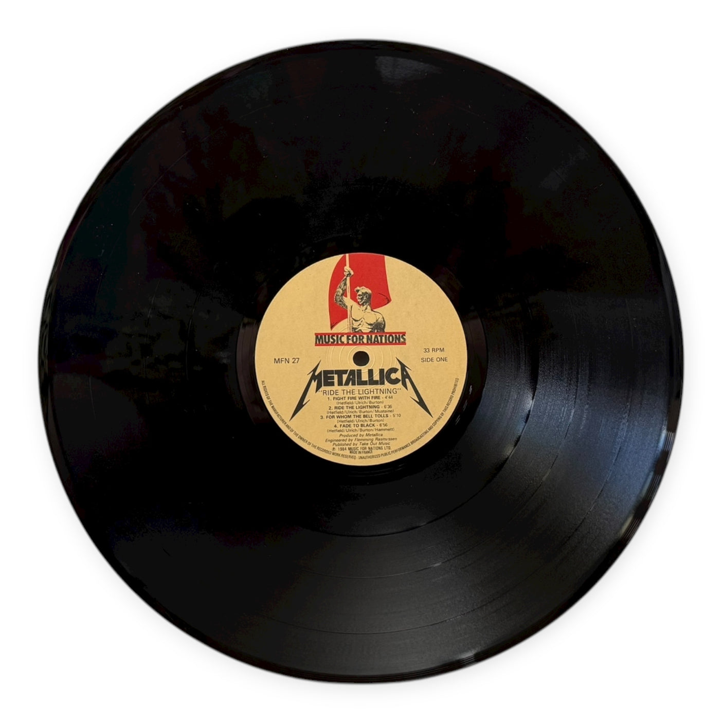 METALLICA - Ride The Lightning | Original 1984 UK Press | Used LP Vinyl Album | VG+/VG+