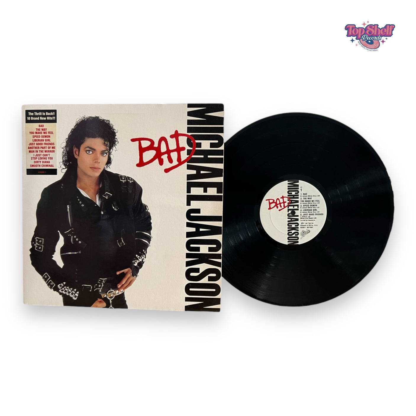 MICHAEL JACKSON - Bad - USED LP VINYL - VG+/VG+