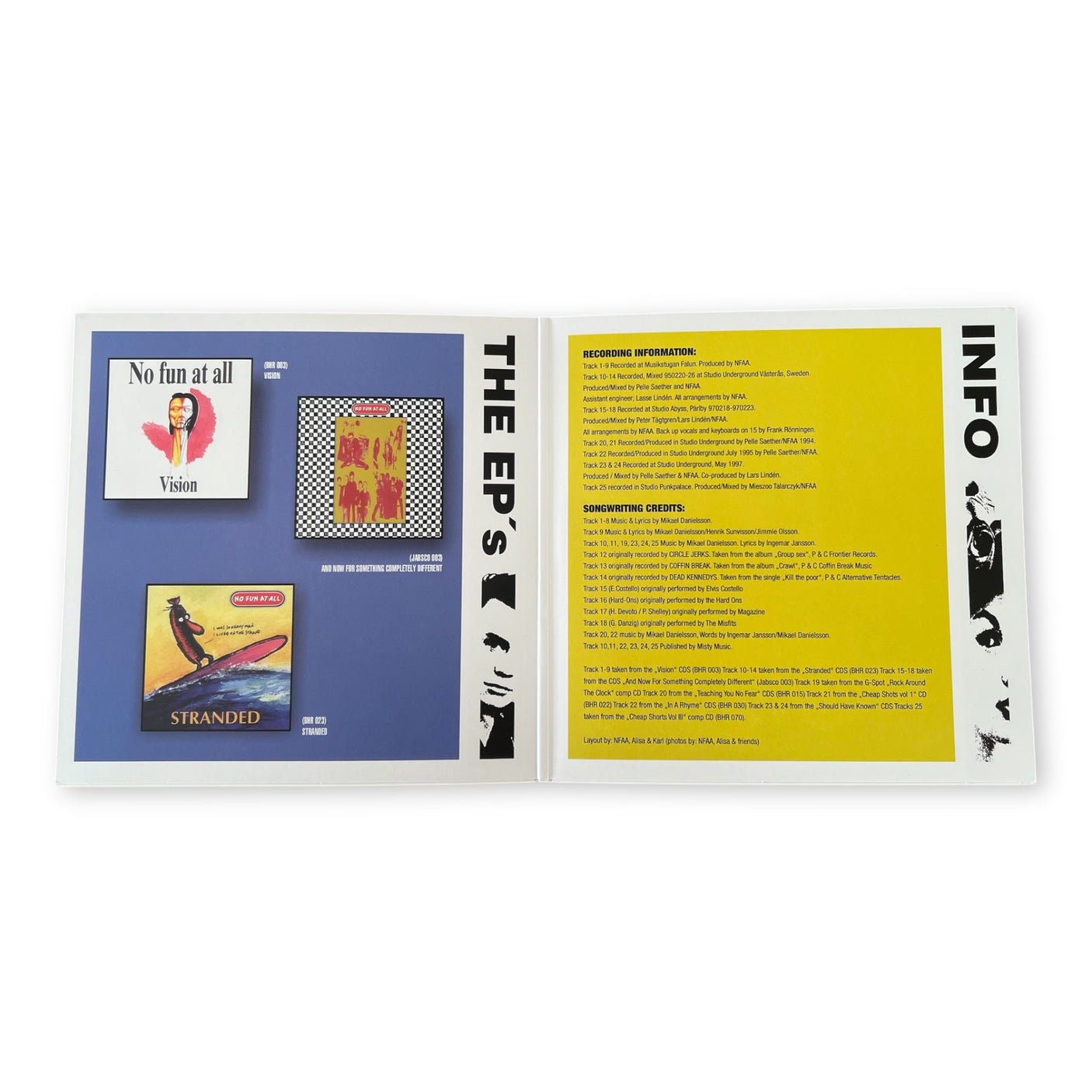 NO FUN AT ALL - EP's Going Steady - DOUBLE LP VINYL - BRAND NEW