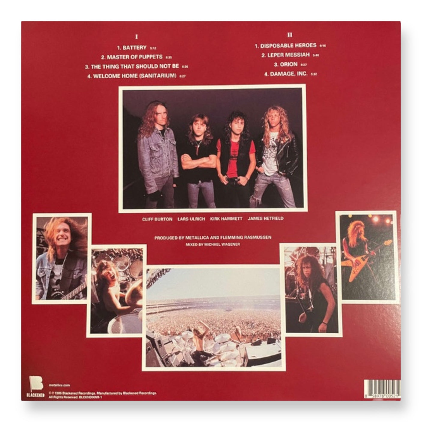 METALLICA - Master Of Puppets - LP VINYL - REMASTERED 180GM - BRAND NEW