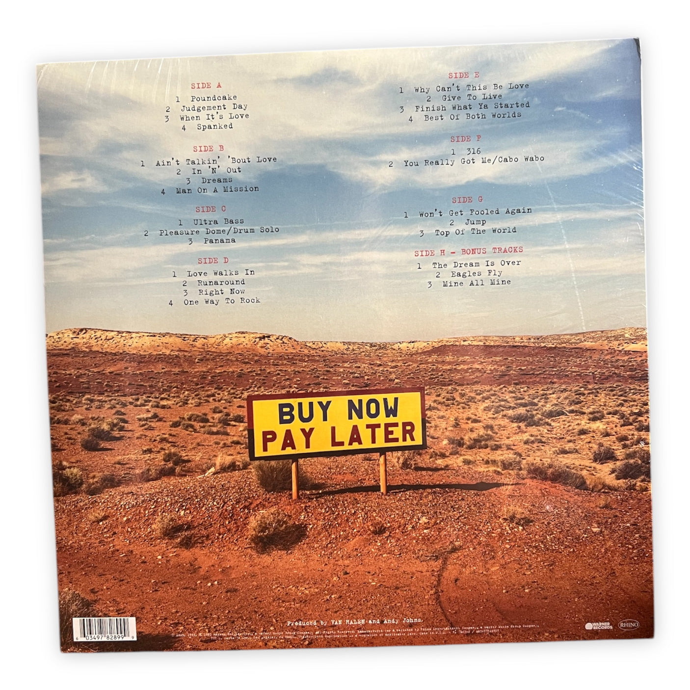 VAN HALEN - Live: Right Here, Right Now - 4 x LP VINYL - 180GM - BRAND NEW