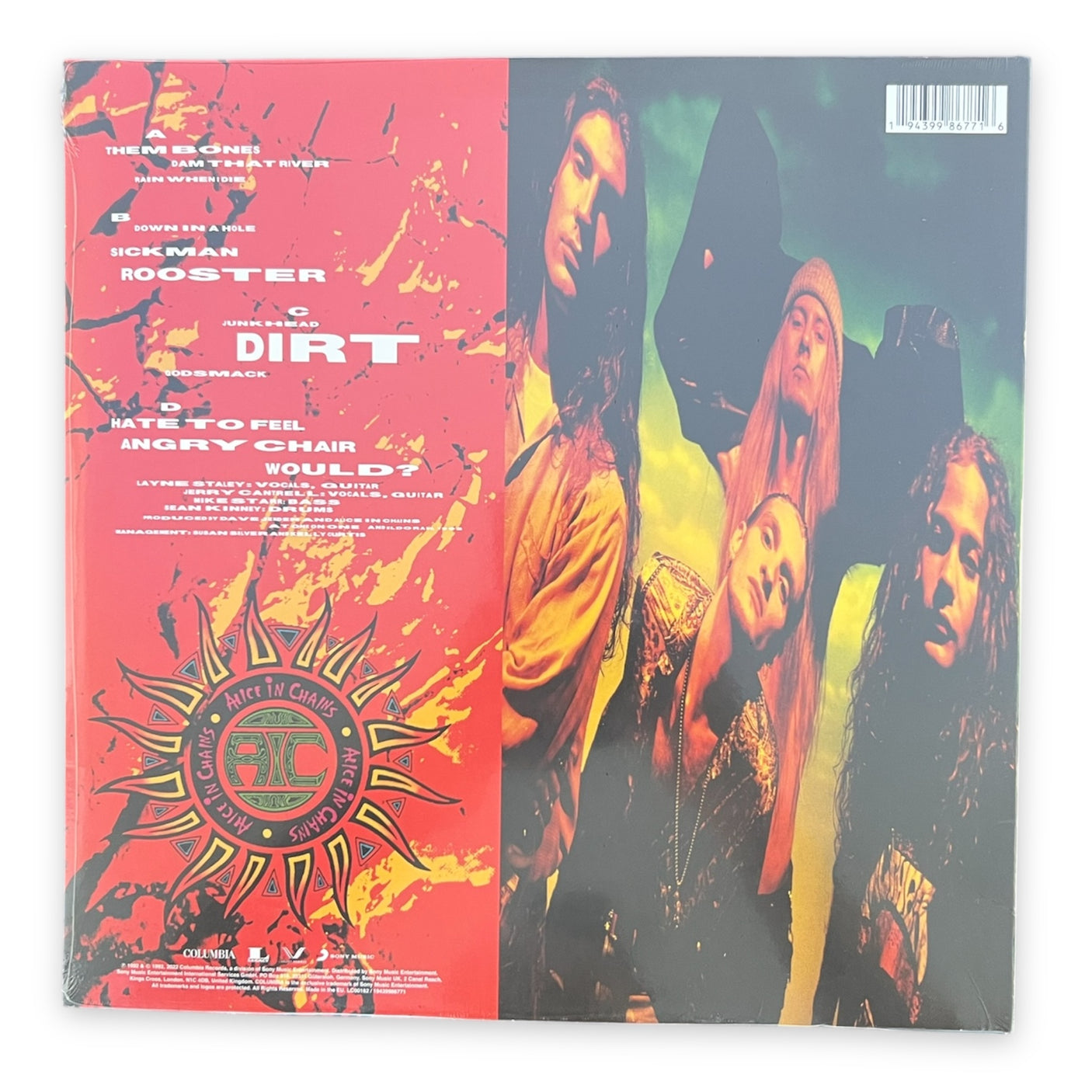 ALICE IN CHAINS - Dirt - LP VINYL - LIMITED EDITION OPAQUE YELLOW - BRAND NEW