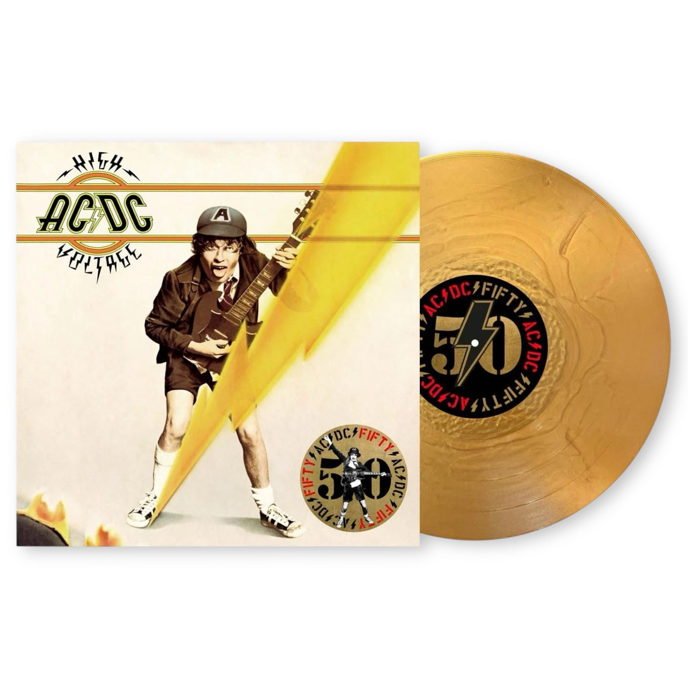AC/DC - High Voltage - LP VINYL - 50th ANNIVERSARY GOLD NUGGET 180gm Vinyl - BRAND NEW