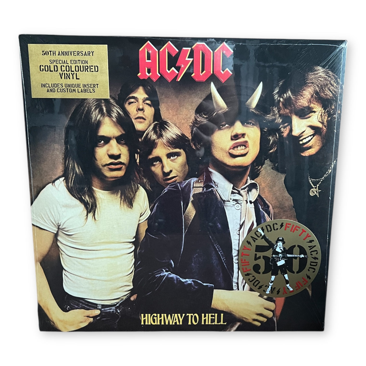 AC/DC - Highway To Hell - LP VINYL - 50th ANNIVERSARY GOLD NUGGET 180gm Vinyl - BRAND NEW