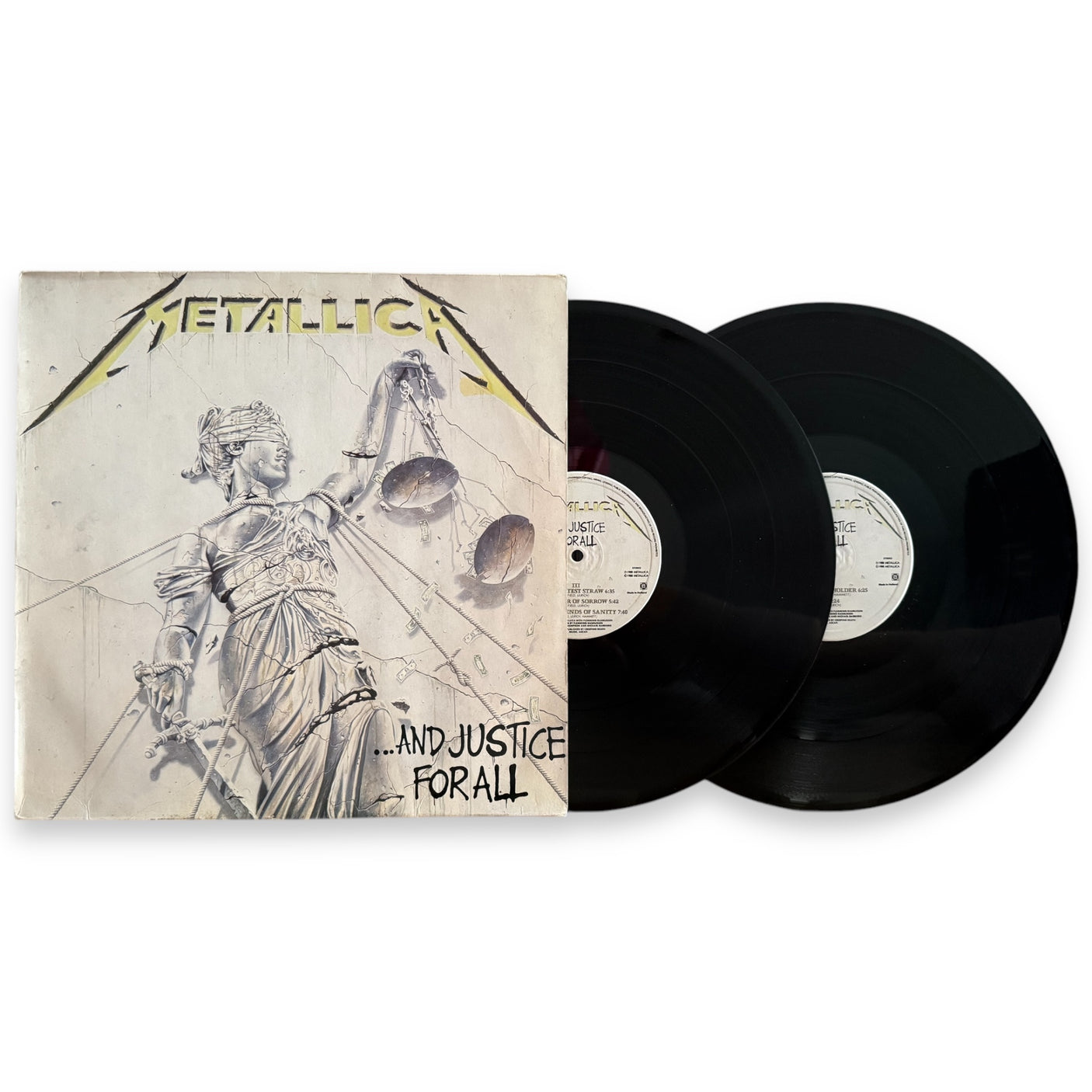 METALLICA - ...And Justice For All - USED LP VINYL - ORIGINAL 1988 EUROPE PRESS - VG+/VG+