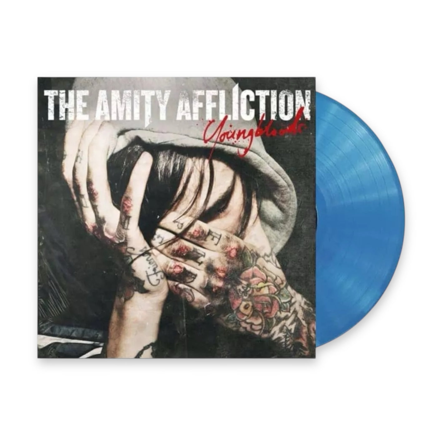 THE AMITY AFFLICTION - Young Bloods - LP VINYL - TRANSPARENT BLUE VINYL - BRAND NEW