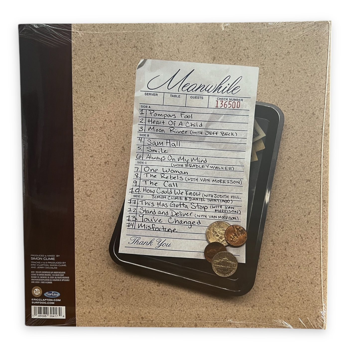 ERIC CLAPTON - Meanwhile - 2 x LP VINYL - SPECIAL BLUE VINYL - BRAND NEW