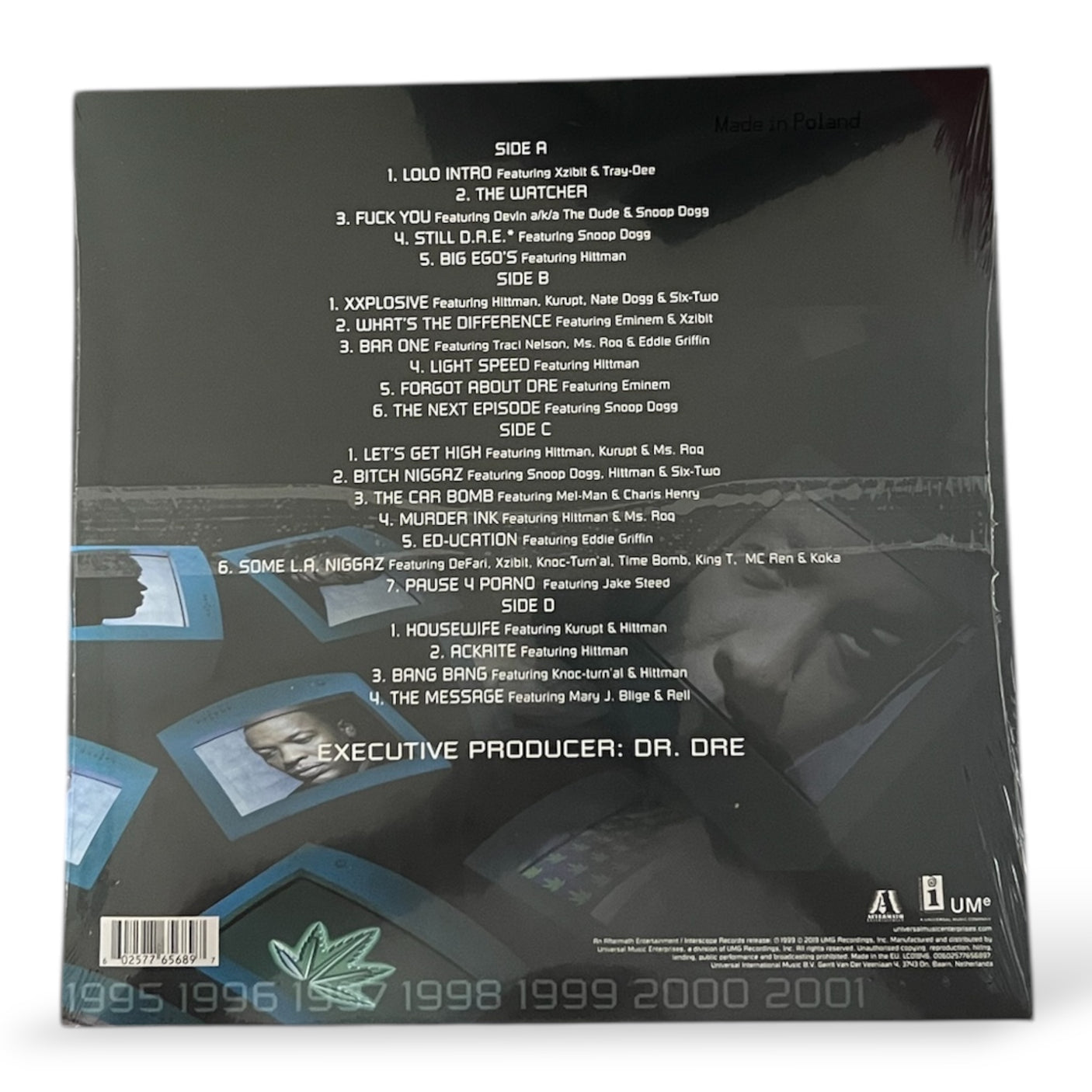 DR DRE - 2001 - 2 x LP VINYL - REISSUE - BRAND NEW