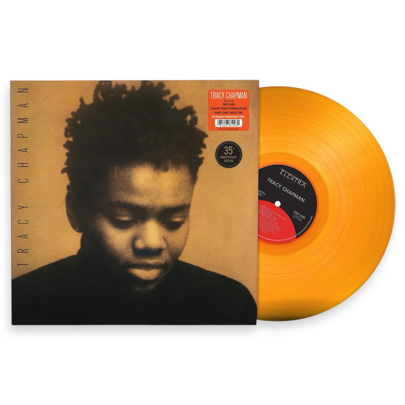 TRACY CHAPMAN - Tracy Chapman (Self Titled) - LP VINYL - 180gm REISSUE WITH ORANGE OPAQUE VINYL - BRAND NEW