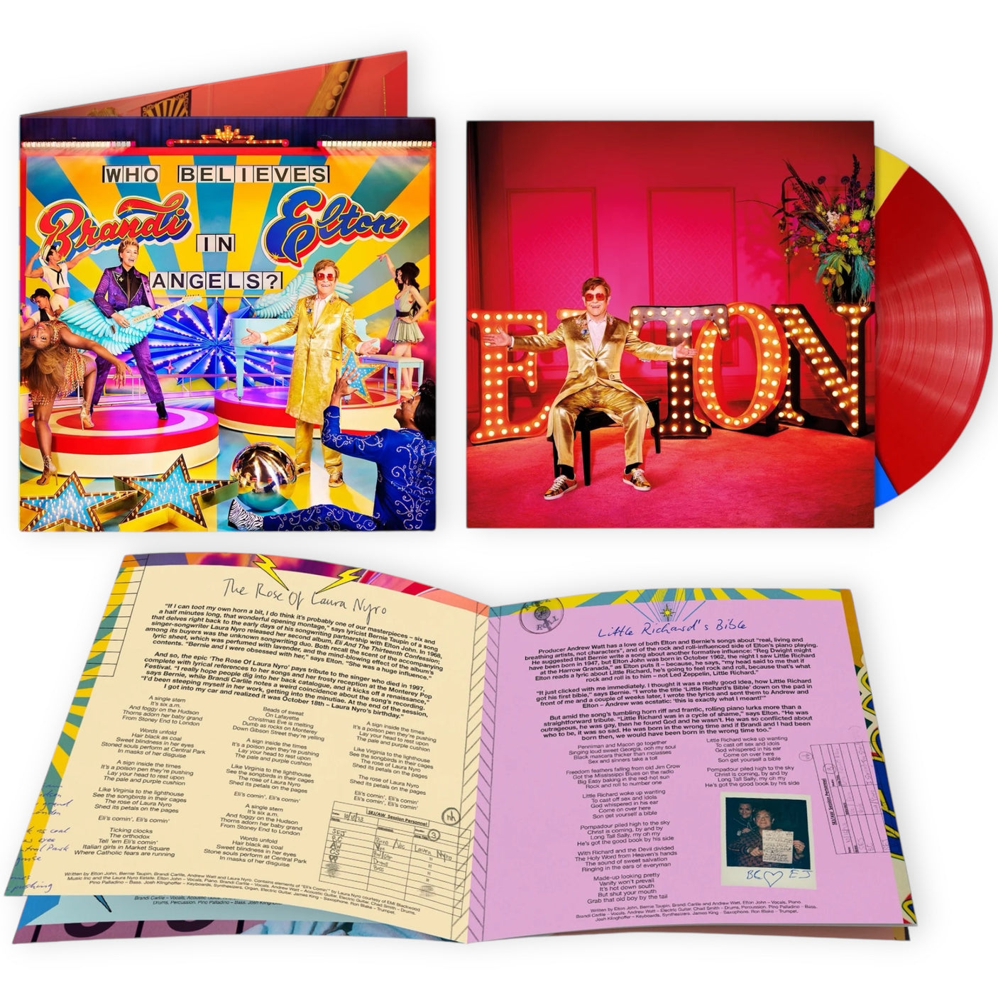 ELTON JOHN & BRANDI CARLILE - Who Believes In Angels? - LP VINYL - BRAND NEW