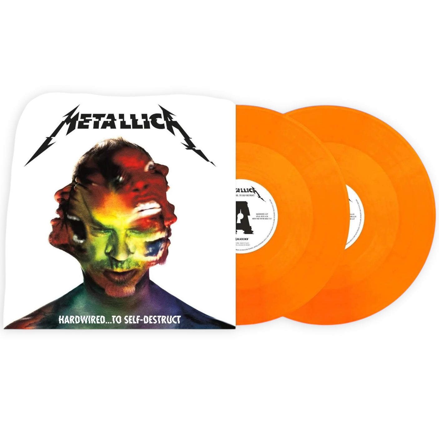 METALLICA - Hardwired... To Self Destruct - 2 x LP VINYL - FLAME ORANGE VINYL - BRAND NEW