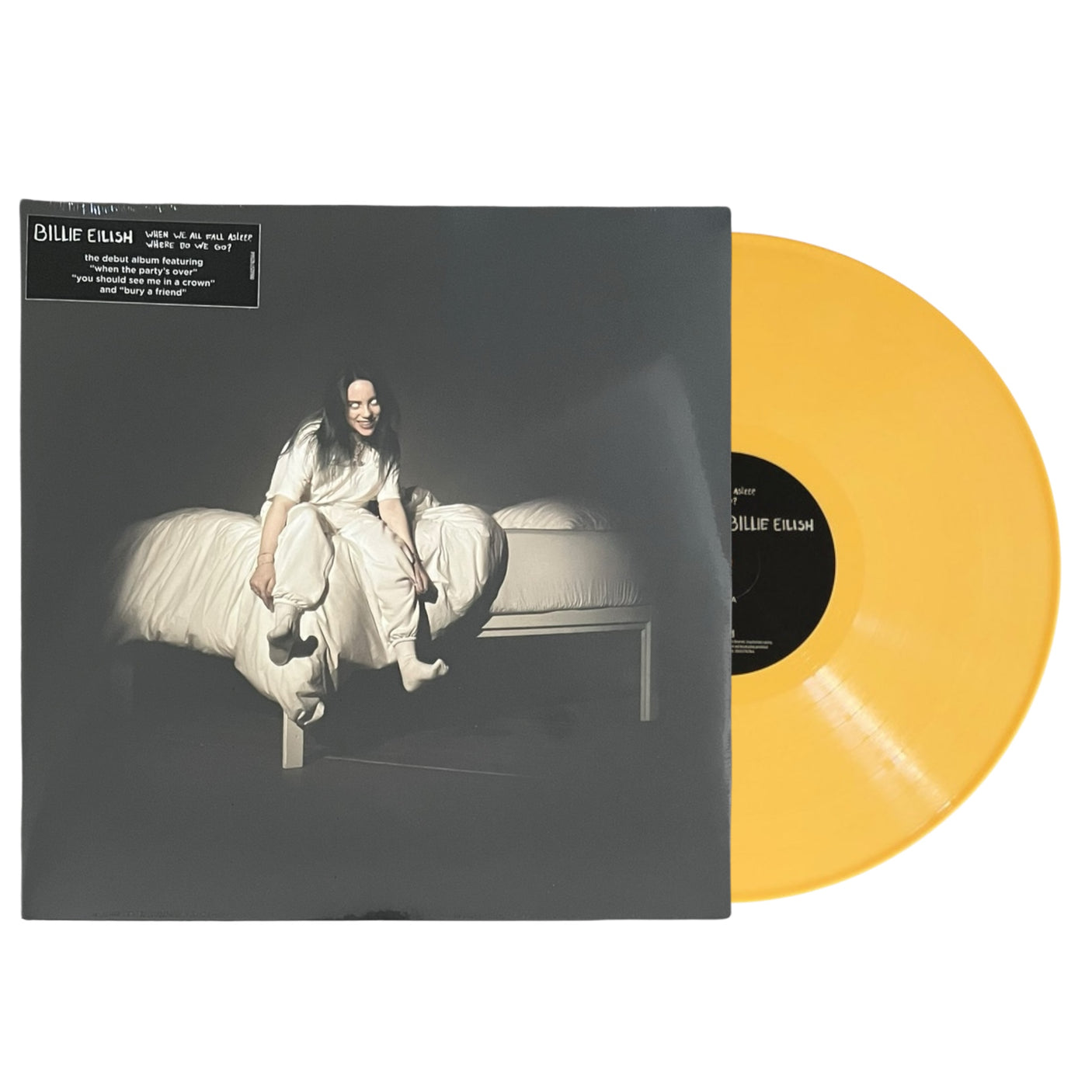 BILLIE EILISH - When We Fall Asleep, Where Do We Go - LP VINYL - PALE YELLOW VINYL - BRAND NEW