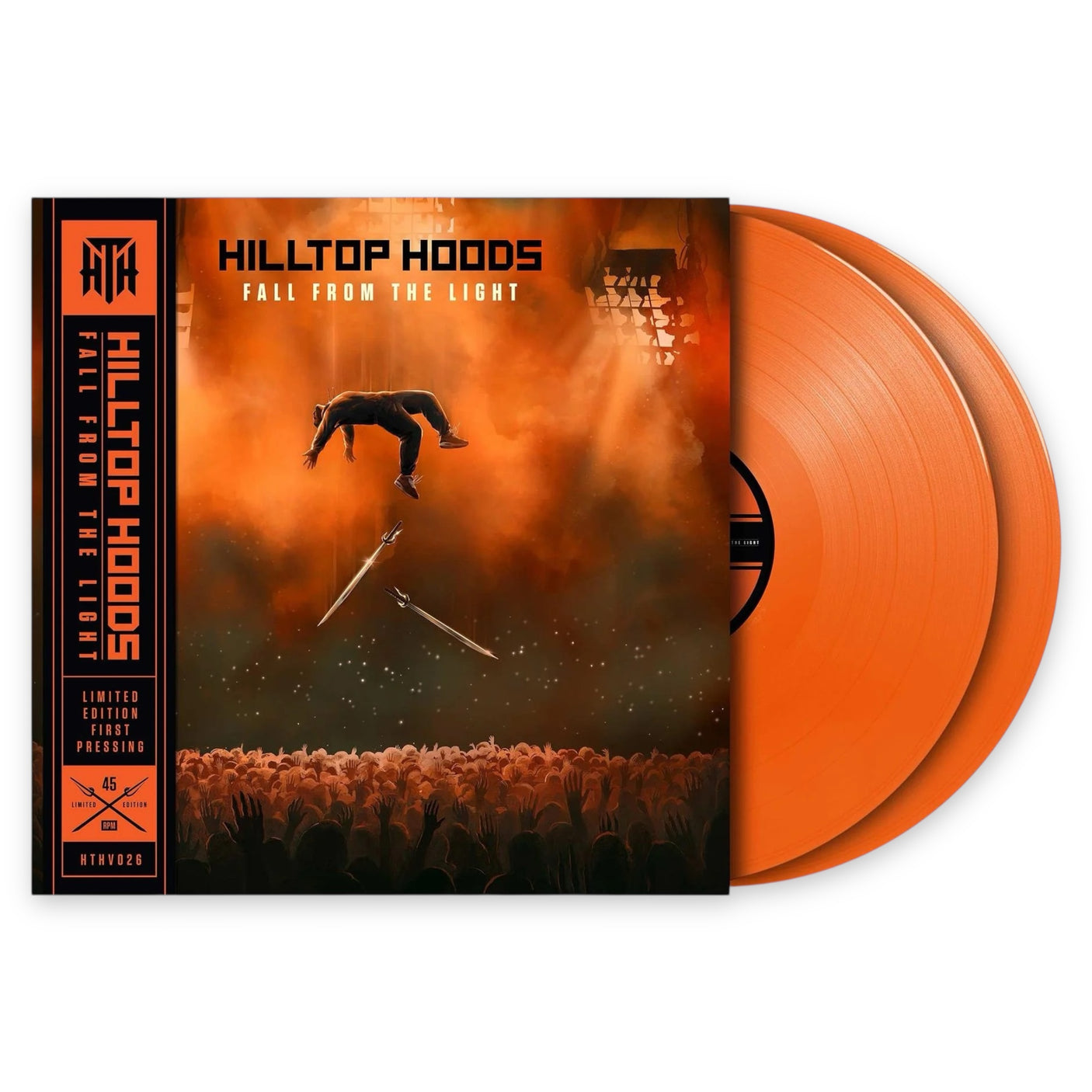 HILLTOP HOODS - Fall From The light - LP VINYL - TRANSPARENT ORANGE VINYL - BRAND NEW