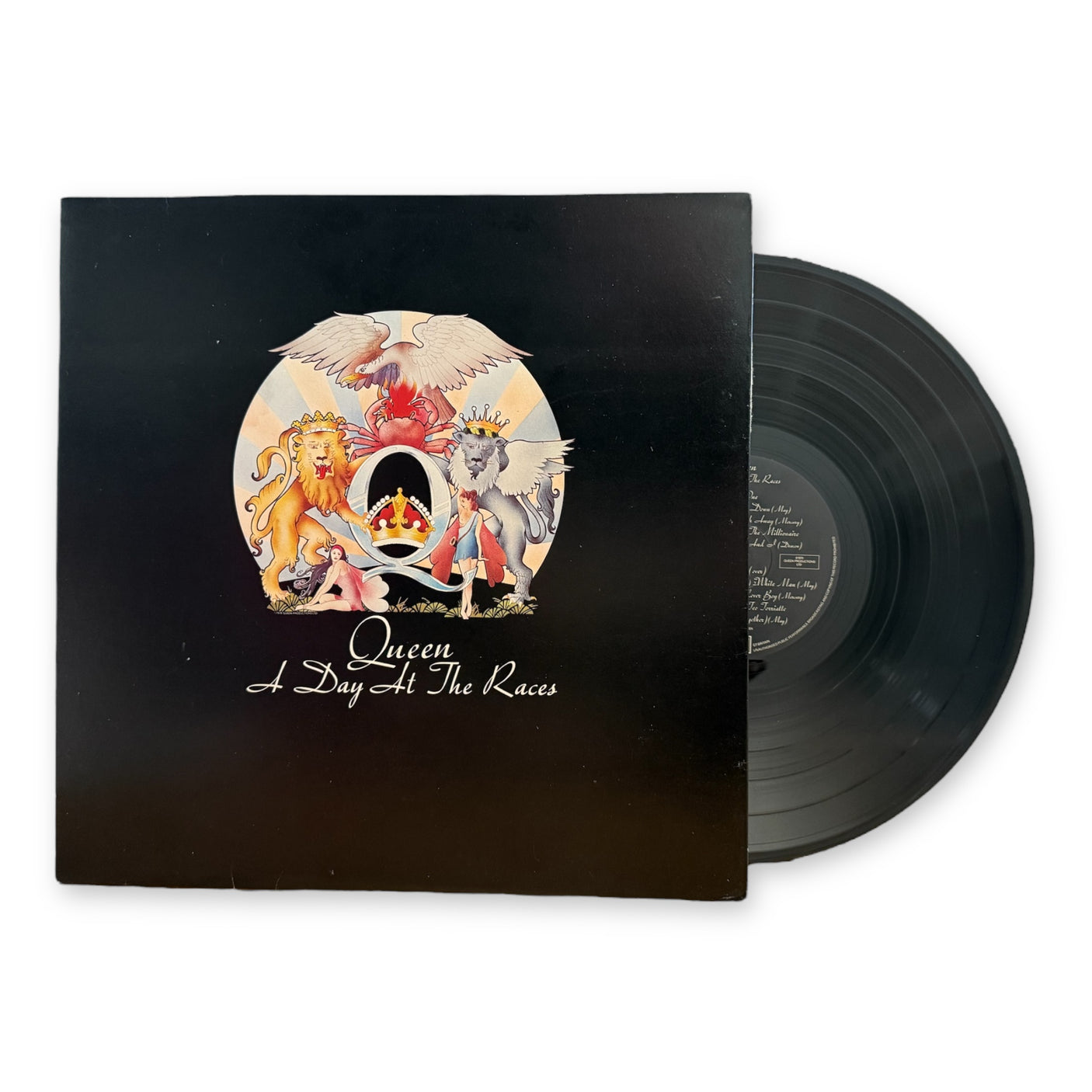 QUEEN - A Day At The Races - USED LP VINYL - ORIGINAL 1976 UK PRESS - VG+/VG+