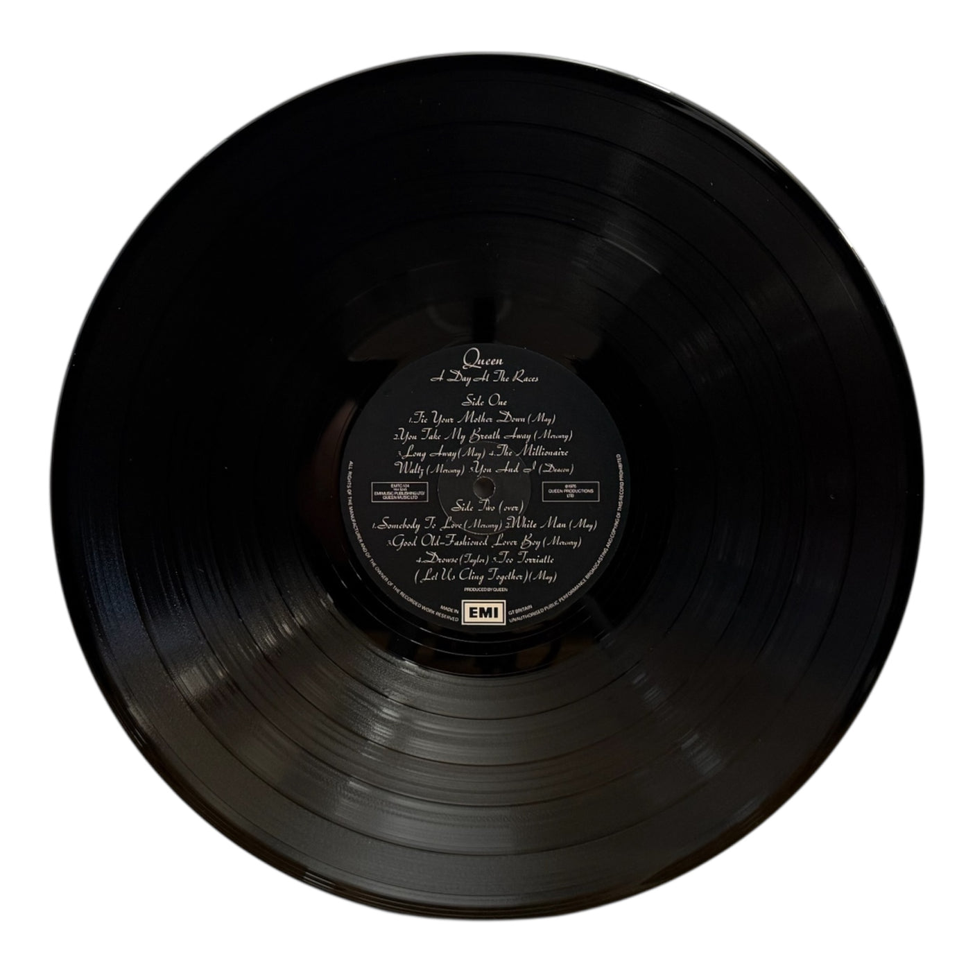 QUEEN - A Day At The Races - USED LP VINYL - ORIGINAL 1976 UK PRESS - VG+/VG+