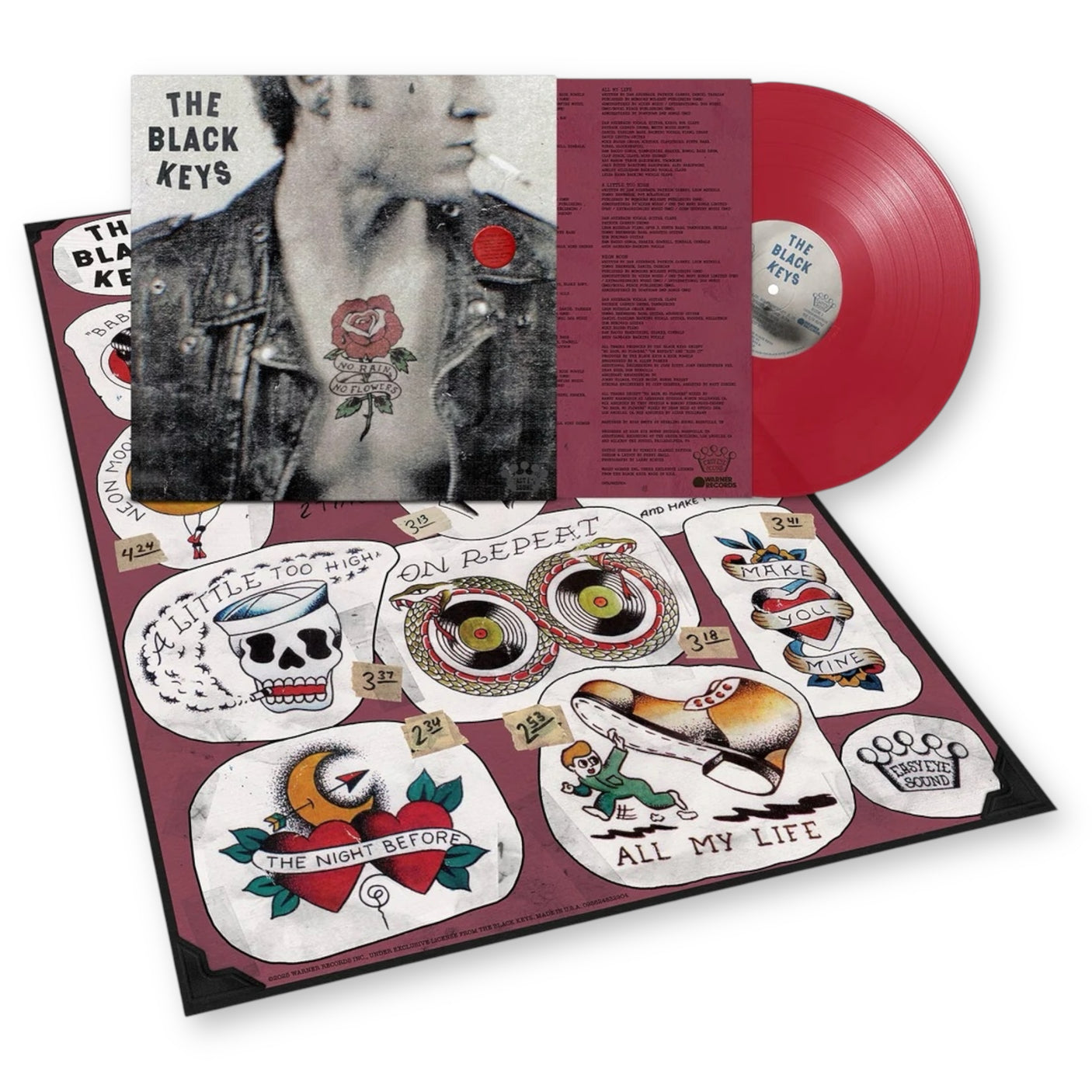 THE BLACK KEYS - No Rain, No Flowers - LIMITED EDITION RUBY RED COLOUR VINYL - LP VINYL - BRAND NEW