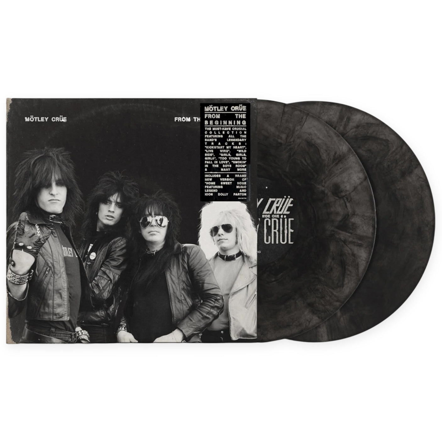 MOTLEY CRUE - From The Beginning - BLACK MARBLE VINYL - LP VINYL - BRAND NEW