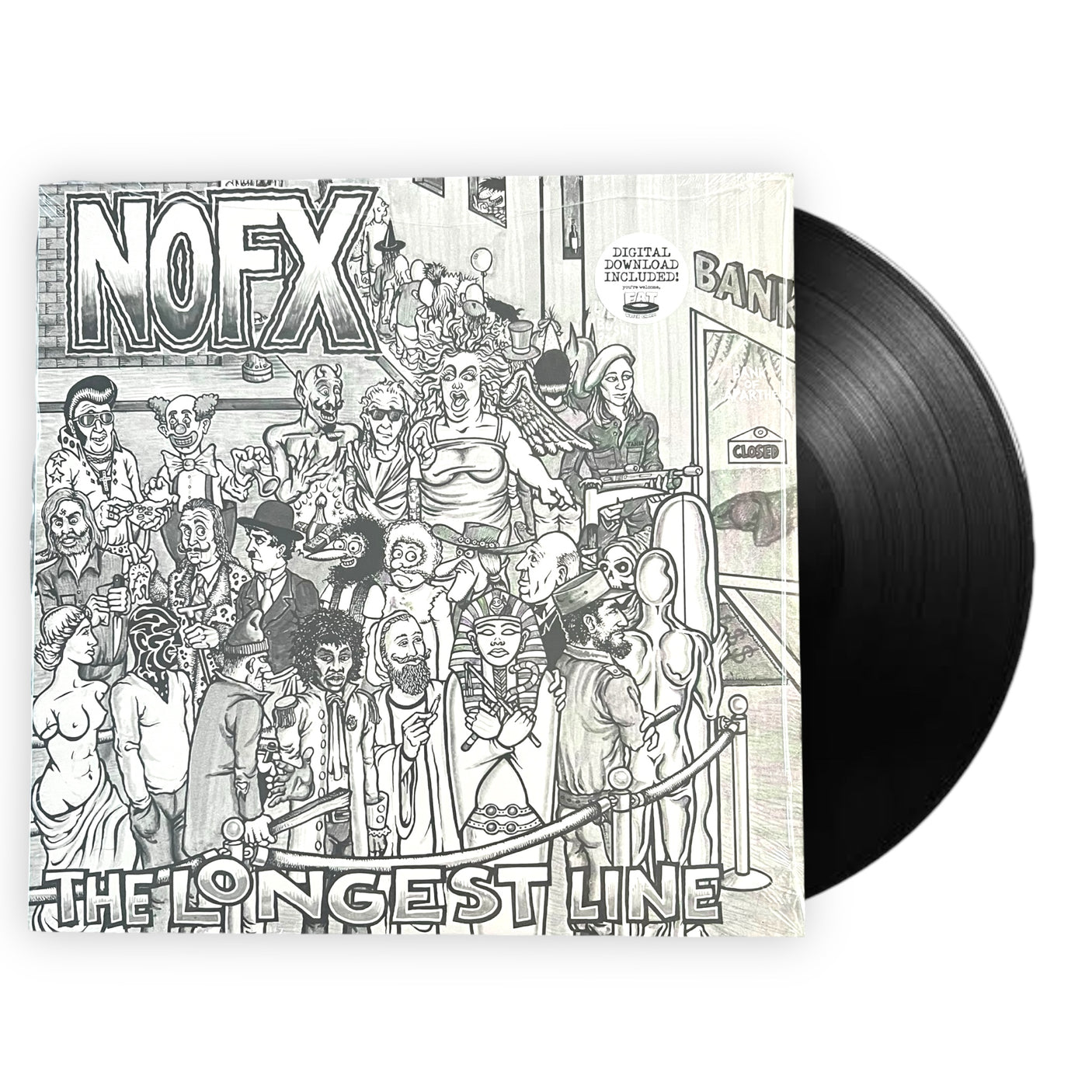 NOFX - The Longest Line - 45RPM EP - REISSUE - LP VINYL - BRAND NEW