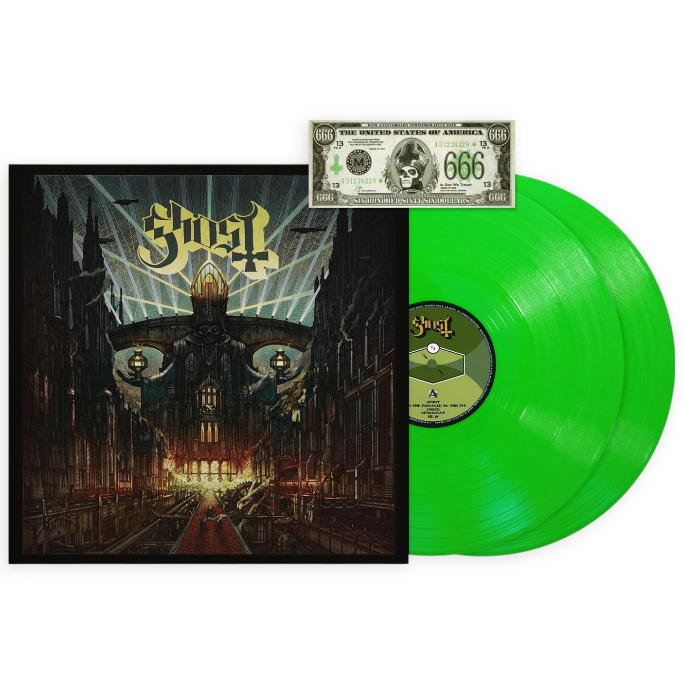 GHOST – Meliora (Deluxe 10th Anniversary Edition) | Neon Green Vinyl | Brand New LP Vinyl Album
