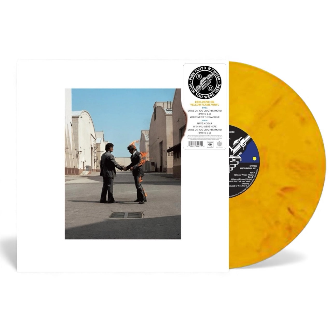 PINK FLOYD - Wish You Were Here (50th Anniversary) | Yellow Flame Vinyl | Brand New LP Vinyl Album