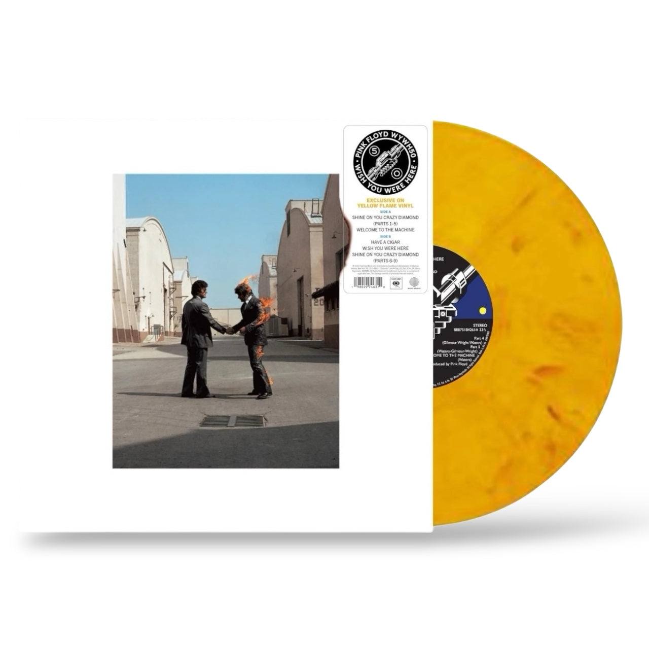 PINK FLOYD - Wish You Were Here (50th Anniversary) | Yellow Flame Vinyl | Brand New LP Vinyl Album