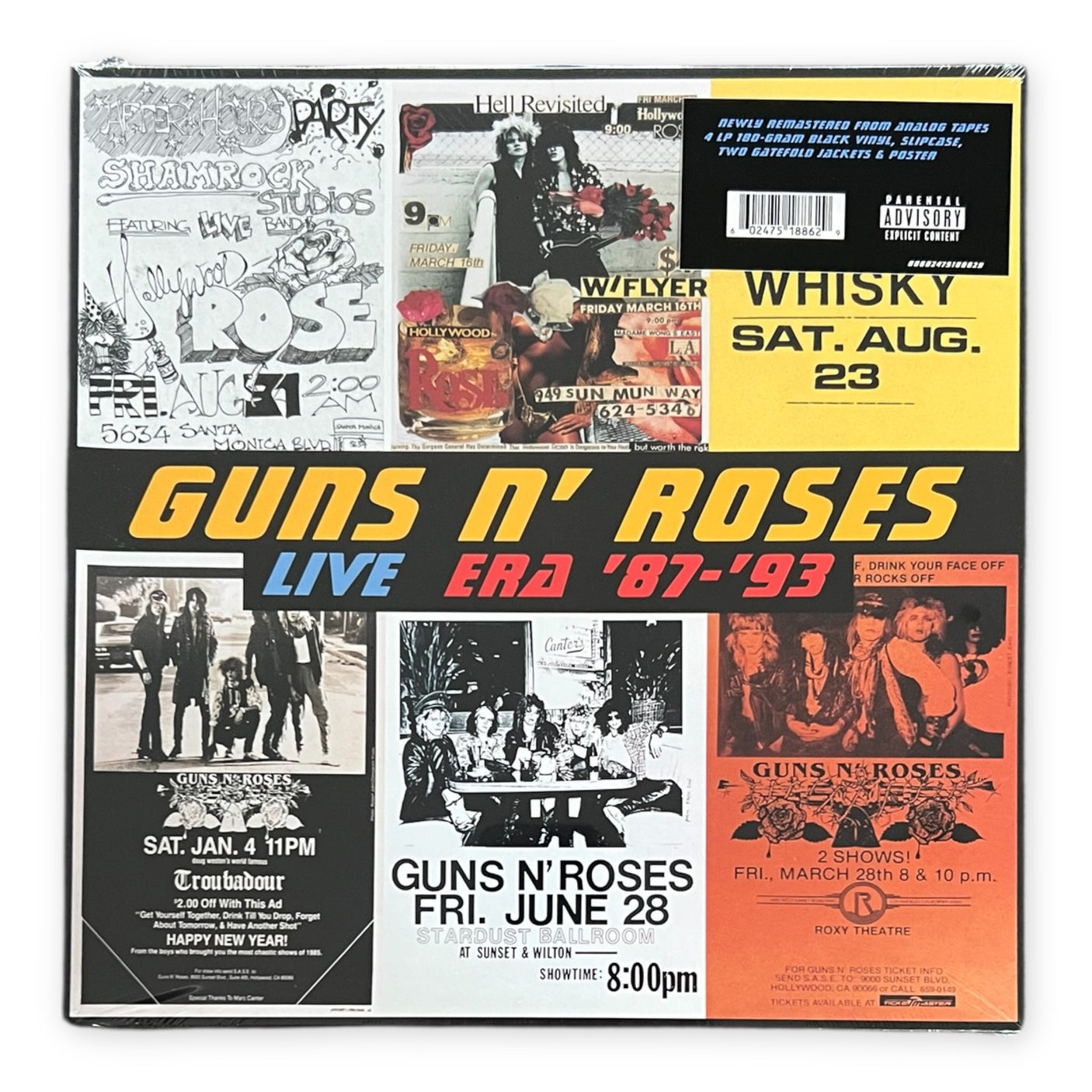 GUNS N' ROSES – Live Era '87-'93 | 4 x LP | Remastered | Brand New LP Vinyl Album