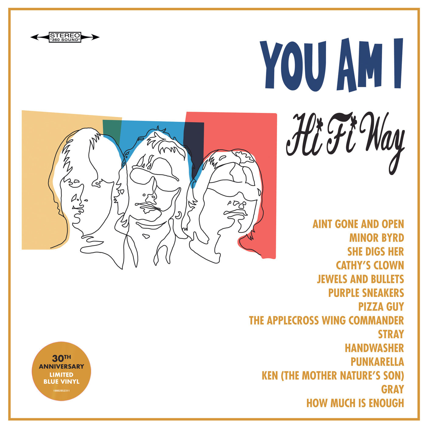 YOU AM I - Hi Fi Way - LP VINYL - 30TH ANNIVERSARY EDITION - NEON BLUE VINYL - BRAND NEW