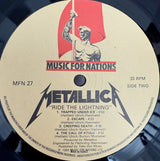 METALLICA - Ride The Lightning | Original 1984 UK Press | Used LP Vinyl Album | VG+/VG+
