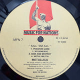 METALLICA - Kill 'Em All - USED LP VINYL - ORIGINAL 1983 UK PRESS - VG+/VG+