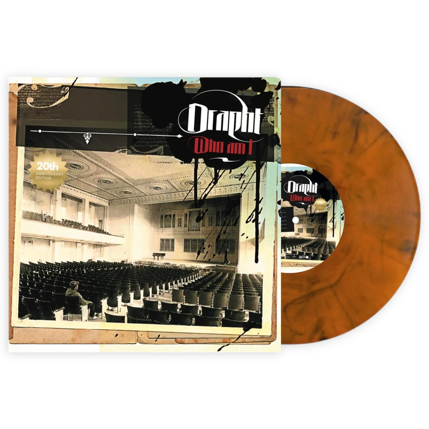 DRAPHT - Who Am I - 20th ANNIVERSARY EDITION - ORANGE MARBLE VINYL - LP VINYL - BRAND NEW