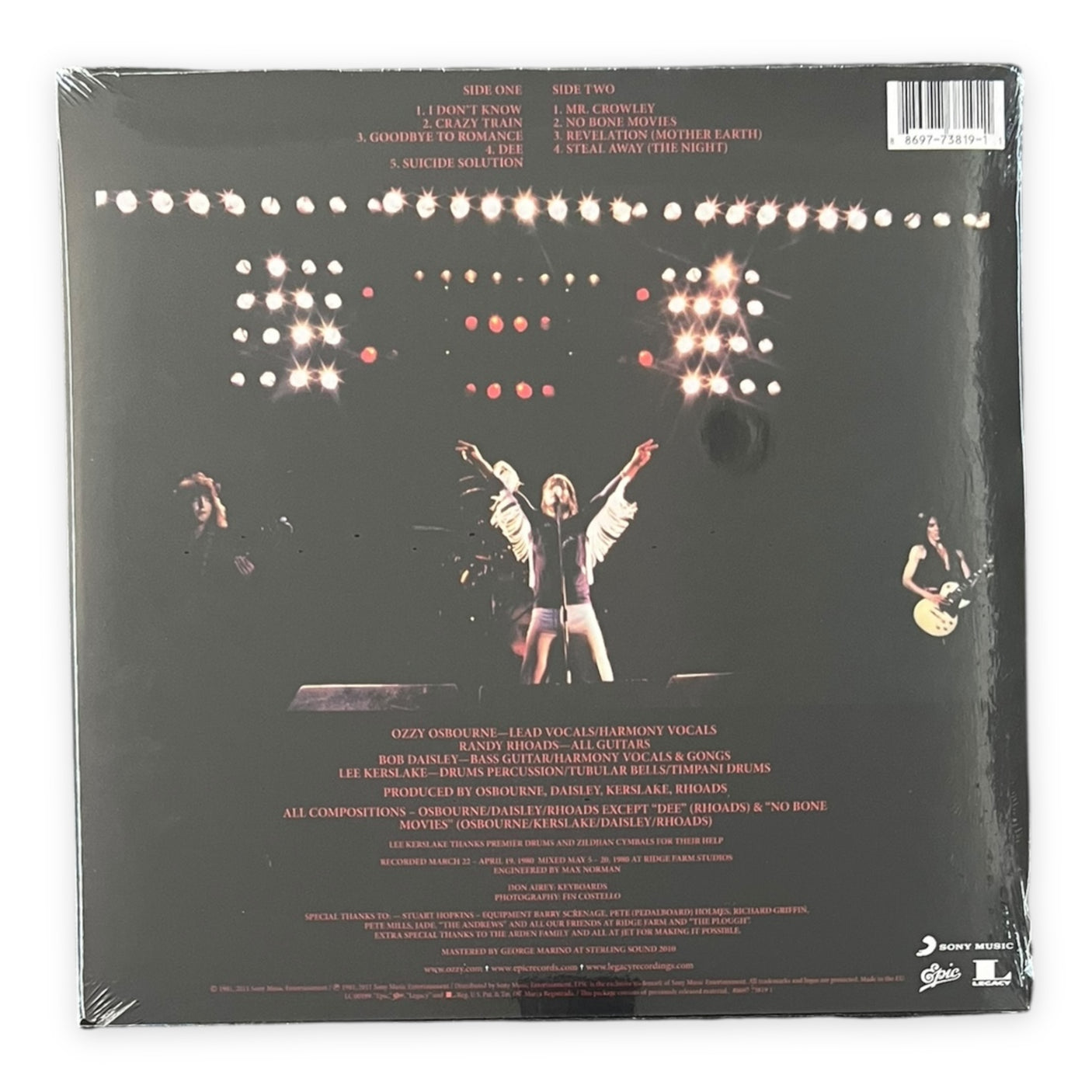 OZZY OSBOURNE - Blizzard Of Ozz - REISSUE - LP VINYL - BRAND NEW