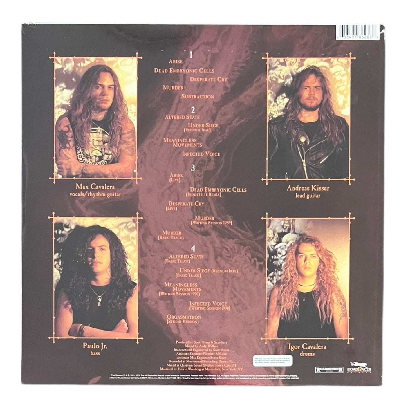 SEPULTURA – Arise (Reissue, Remastered) | 2 x LP | Brand New LP Vinyl Album