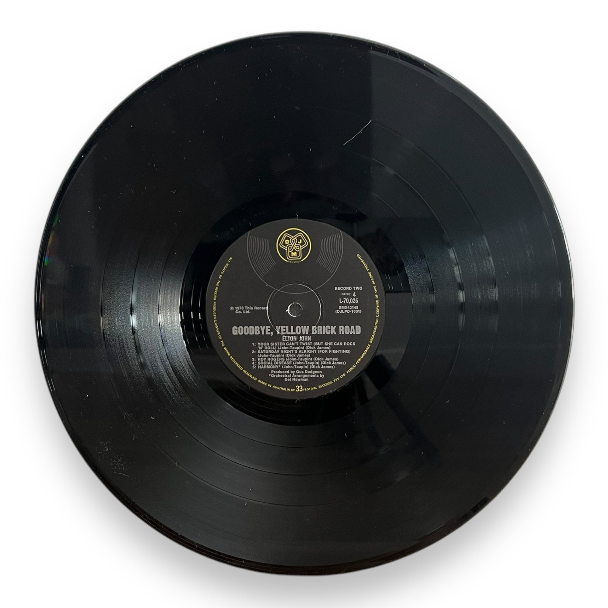 ELTON JOHN - Goodbye Yellow Brick Road - USED VINYL LP - VG+/VG+