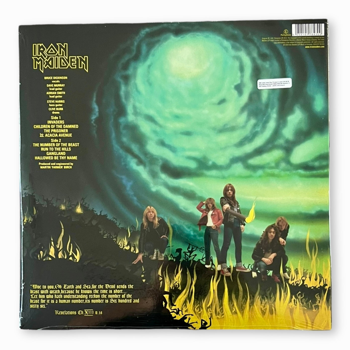 IRON MAIDEN - The Number Of The Beast - LP VINYL - REMASTERED - BRAND NEW