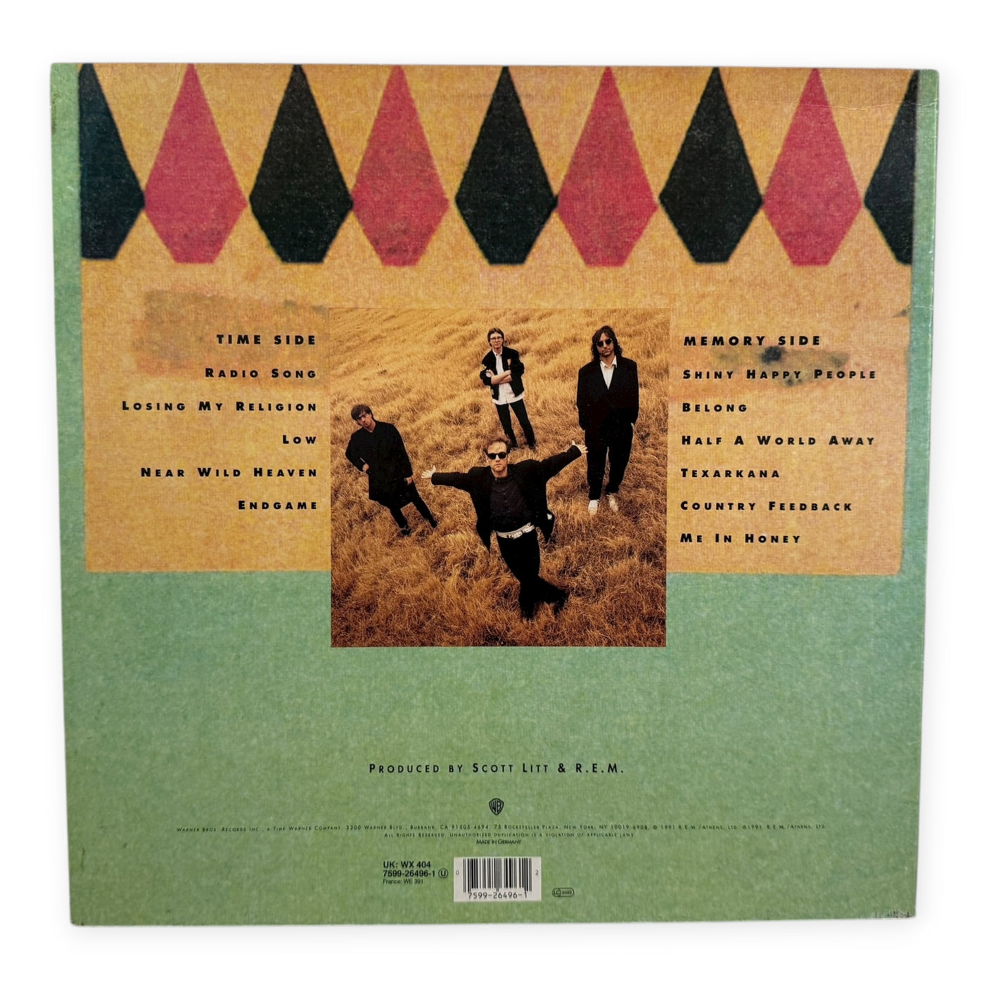 R.E.M - Out Of Time | Original 1991 Europe Press | Used LP Vinyl Album | VG+/VG+