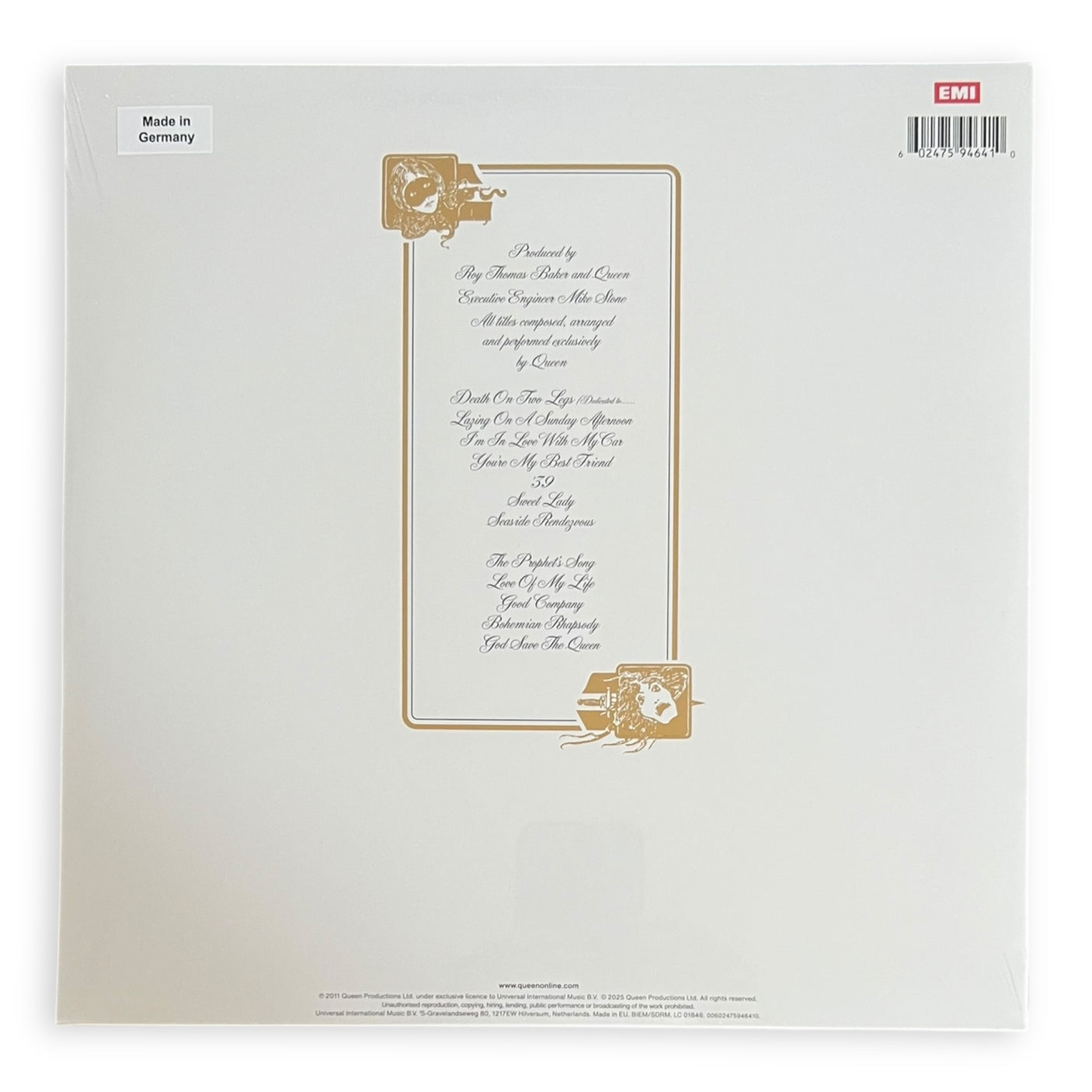 QUEEN – A Night At The Opera (50th Anniversary Edition) | Clear Vinyl | Brand New LP Vinyl Album