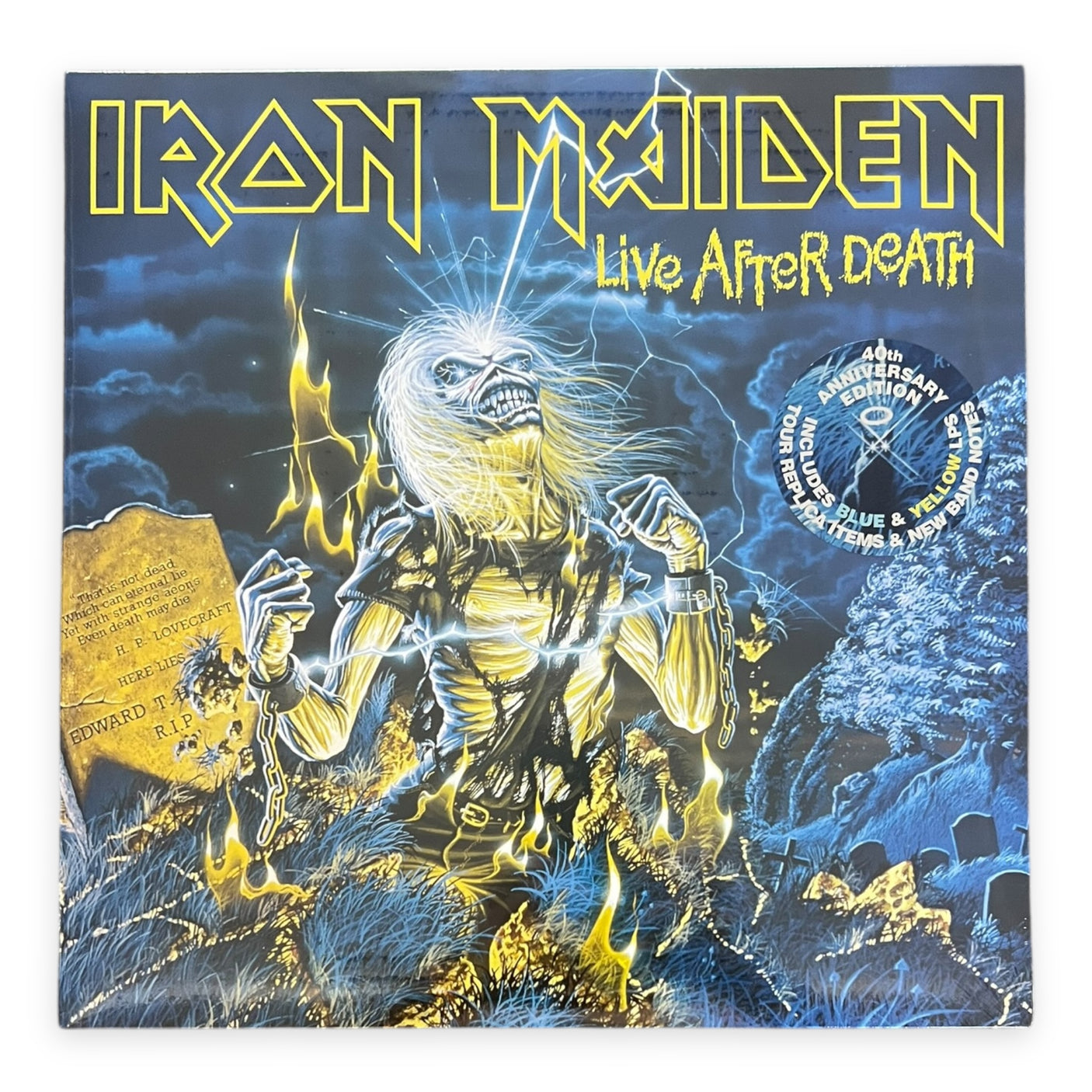 IRON MAIDEN – Live After Death (40th Anniversary Limited Collectors Edition) | Yellow & Blue Vinyl