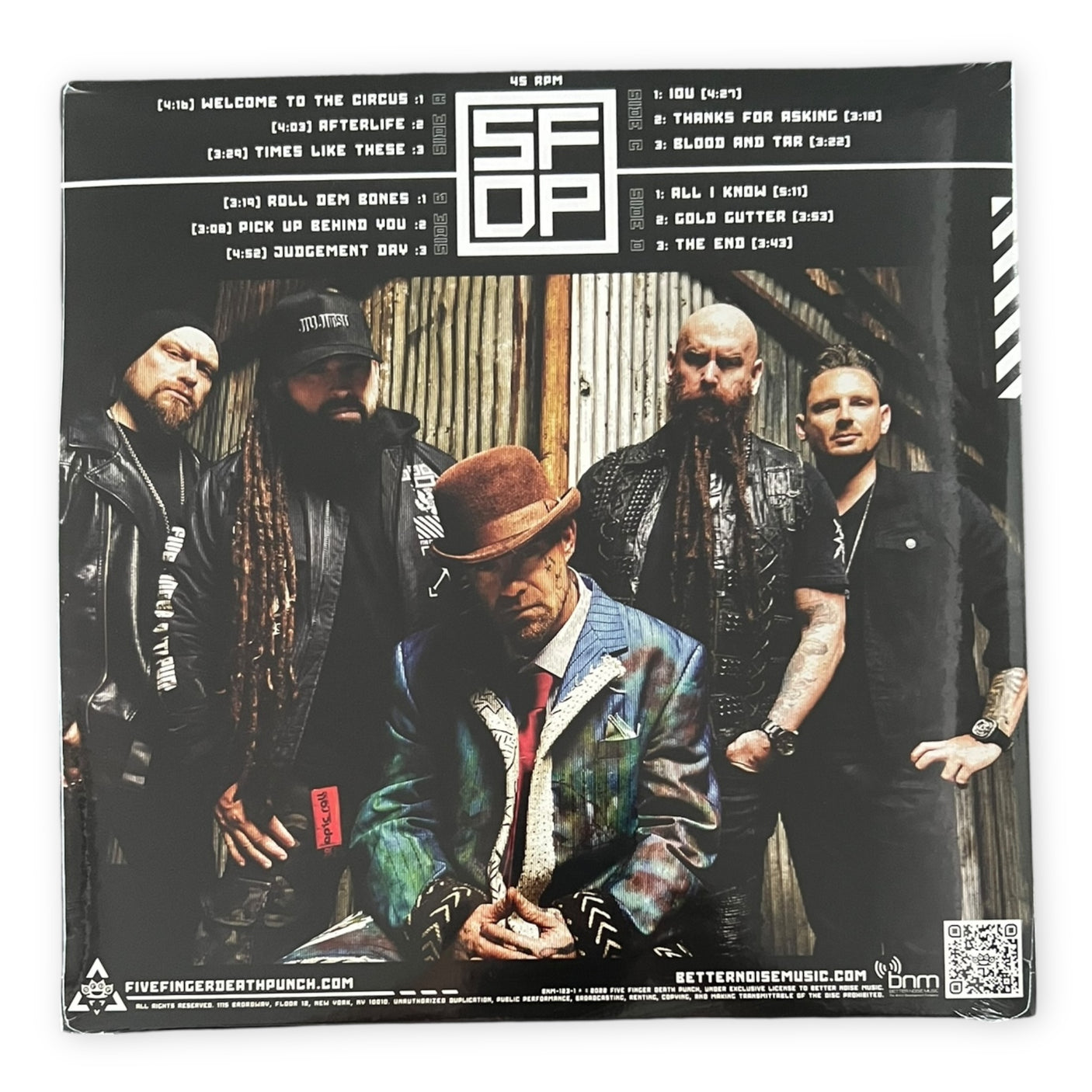 FIVE FINGER DEATH PUNCH – Afterlife (White Vinyl) | 2 x 45 RPM LP | Brand New LP Vinyl Album