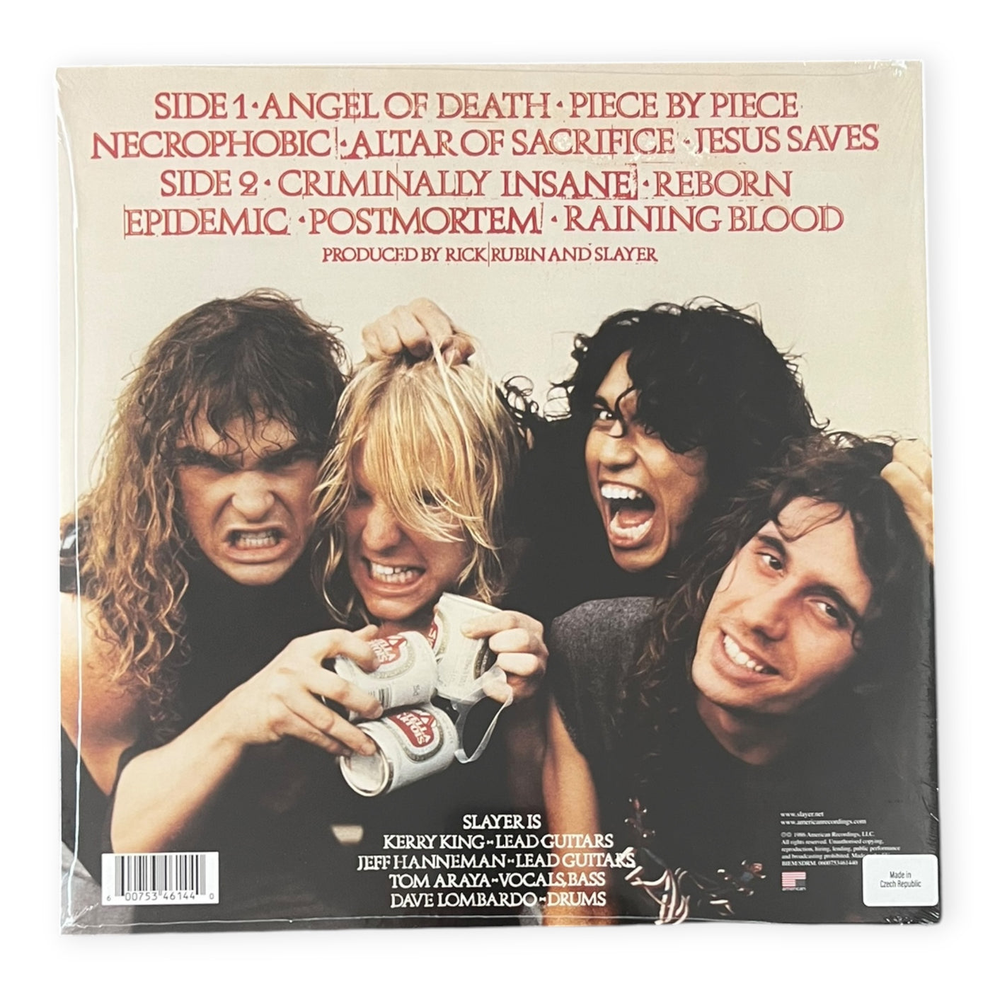 SLAYER - Reign In Blood (Reissue) | 180gm Remastered | New LP Vinyl Album