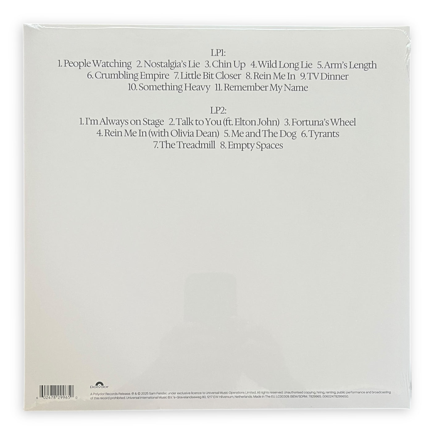 SAM FENDER - People Watching (Deluxe Edition) | Silver Vinyl | 2 x LP | Brand New LP Vinyl Album