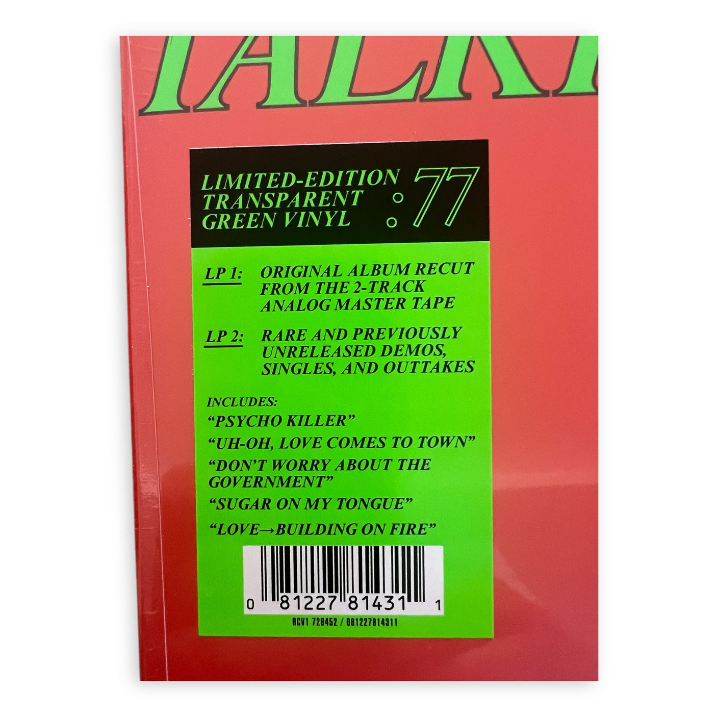 TALKING HEADS - Talking Heads: 77 (Limited Edition) | Green Transparent Vinyl | Brand New LP Vinyl Album